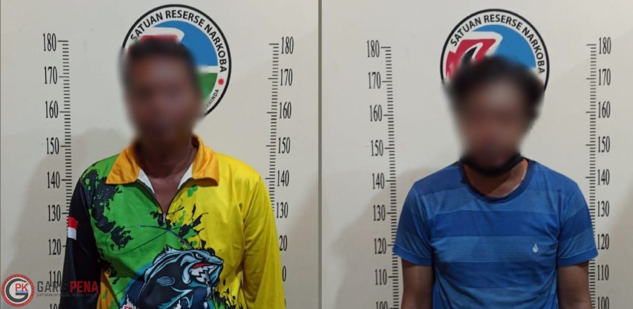 DH dan RA saat diamankan jajaran Satreskoba Polres Samarinda