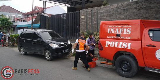 Kondisi rumah mewah yang berada di Jalan Semayang Samarinda usai terjadi perampokan