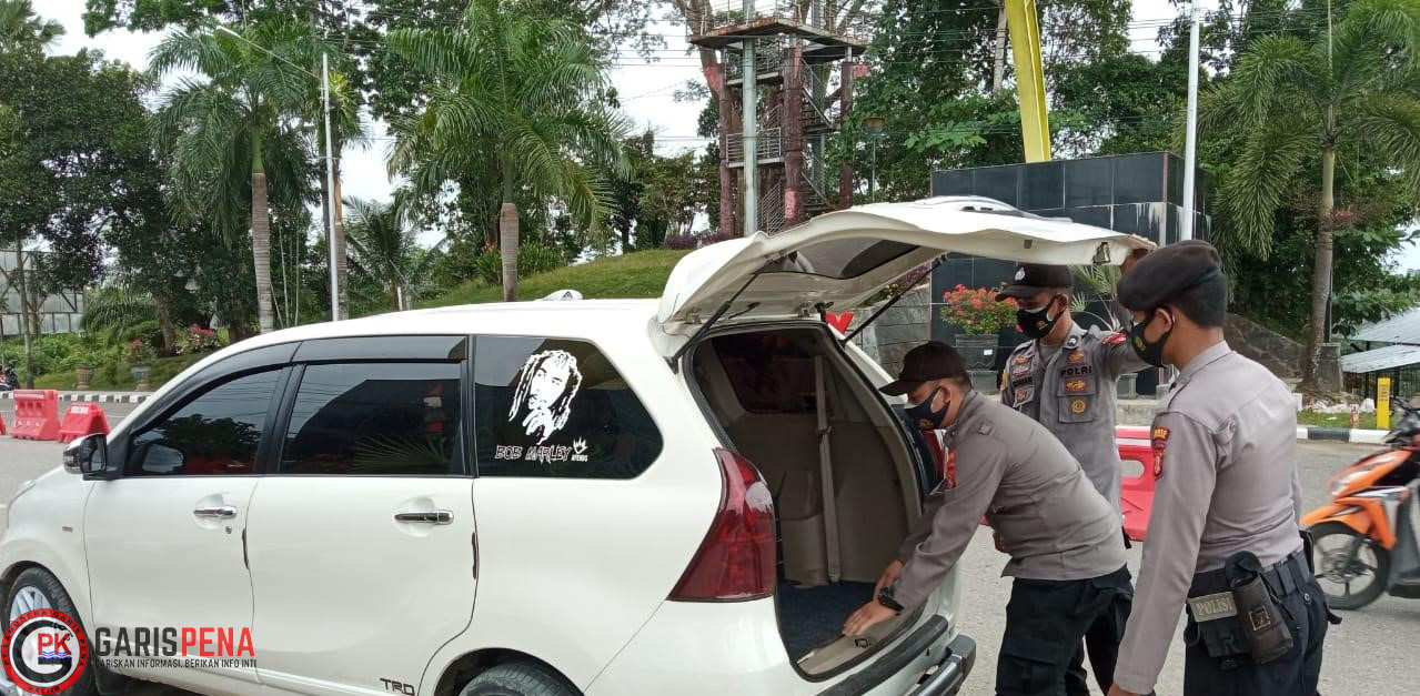 Pemeriksa Kendaraan yang dilakukan petugas yang bernomor polisi luar Bontang.