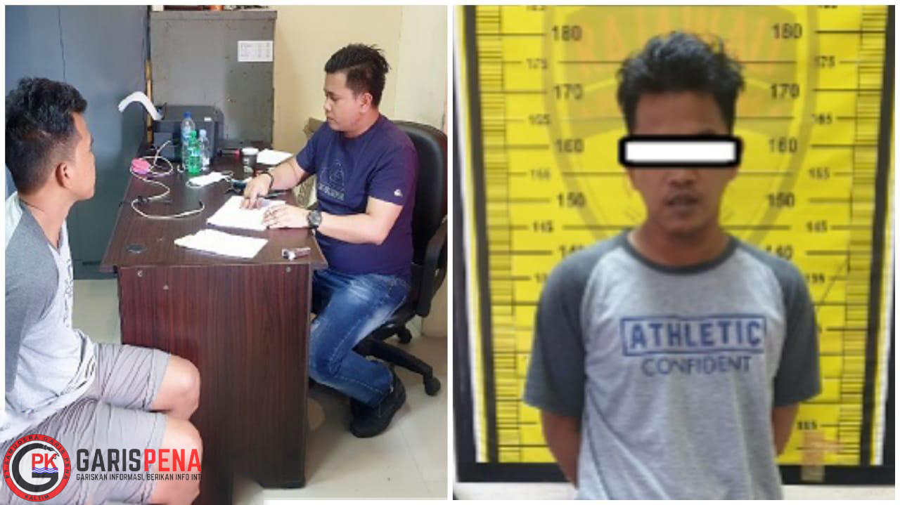 tersangka dan barang bukti diamankan pihak kepolisian .