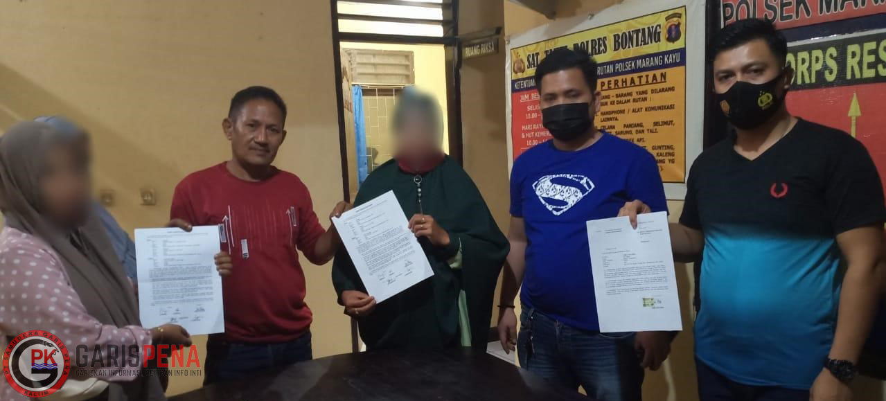 Korban dan pelaku pengeroyokan di Santan Tengah sepakat damai.