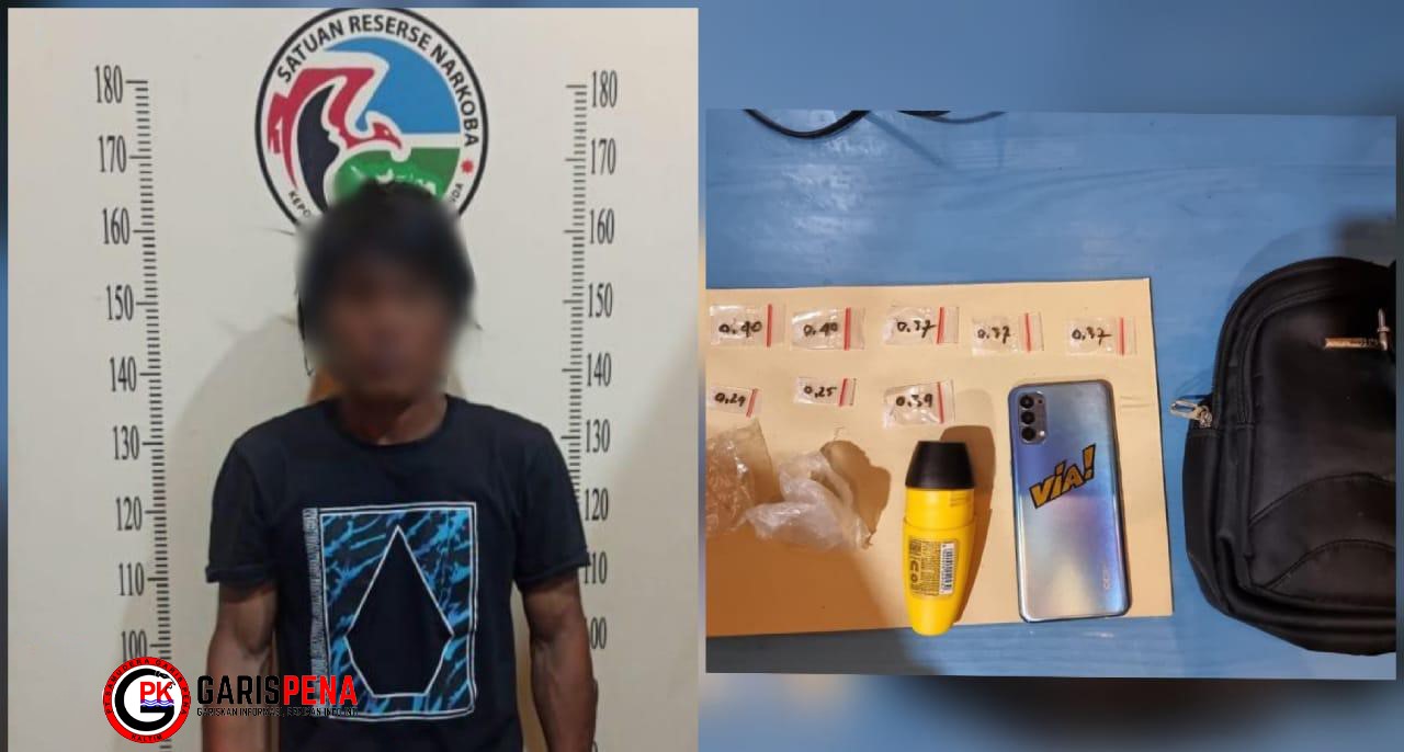 FZ diamankan Satreskoba Polresta Samarinda lantaran kedapatan memiliki sabu-sabu