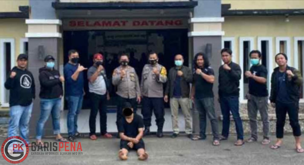 Foto : Pelaku AK (bawah) yang berhasil di ringkus Jajaran Polsek Tenggarong Seberang.
