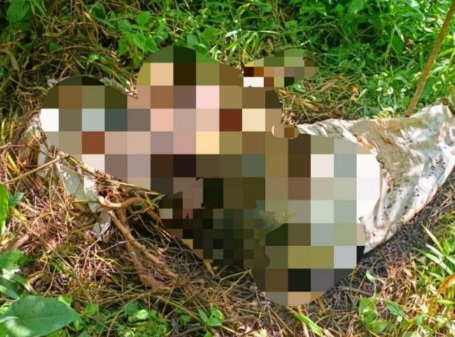 Foto : korban terbunggkus karung, dalam keadaan mengenaskan