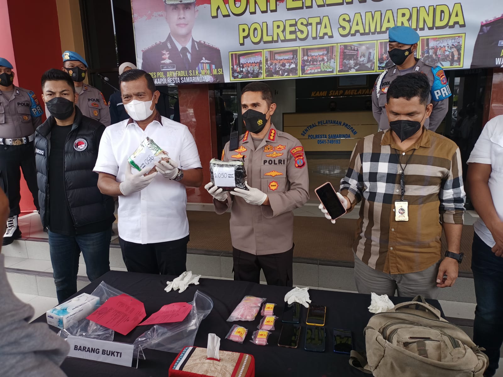 Foto: Polresta Samarinda saat menggelar release pengungkapan sabu seberat 2 kilogram
