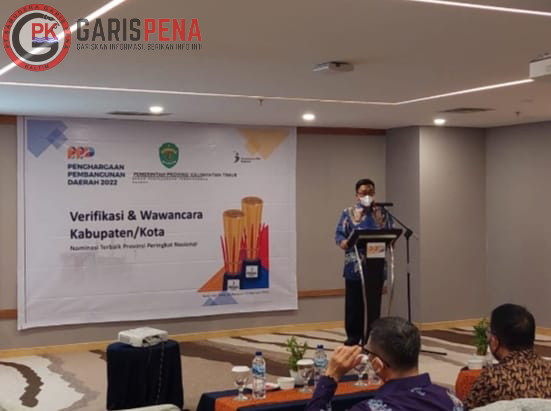 FOTO : Kepala Bappeda Kaltim, HM Aswin memberikan sambutan saat membuka kegiatan PPD 2022 tahap II kemarin.