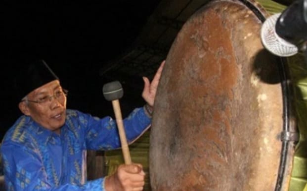 Foto : Persiapan bedug sambut Idul Fitri 1443 Hijriah.