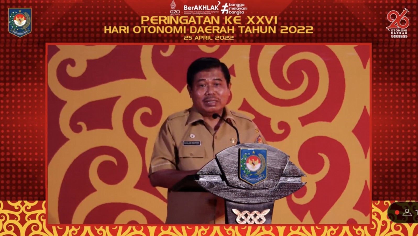 Foto : Mendagri Tito Karnavian melalui Suhajar Diantoro berharap daerah bisa menggali seluruh potensi demi meningkatkan PAD dalam mewujudkan kemandirian fiskal yang menjadi filosofi dari otonomi daerah.