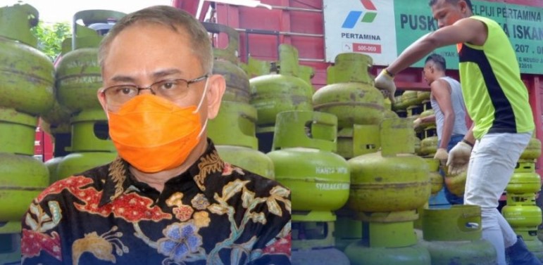 AWASI KETAT: Yadi Robyan Noor menegaskan agar penggunaan LPG 3 kg bisa tepat sasaran di masyarakat.