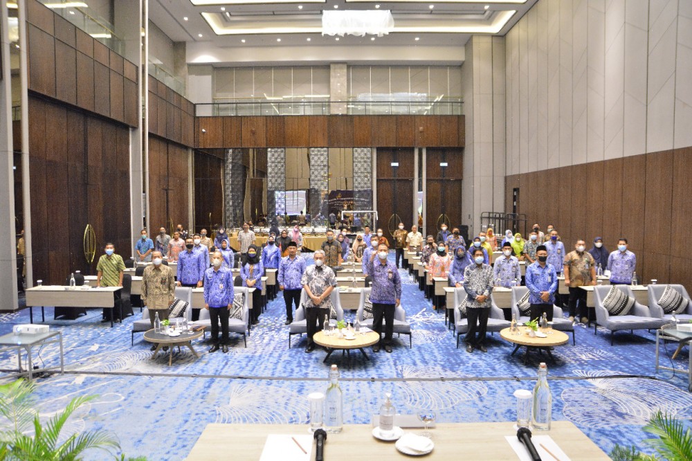 SINERGI ANGGOTA: Dewan Pengurus Korps Pegawai Republik Indonesia (KORPRI) Provinsi Kalimantan Timur gelar Rapat Kerja Dewan Pengurus, yang berlangsung di Hotel Mercure, Kamis (12/5).