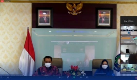 Foto: Kegiatan Webinar yang diinisiasi Ditjen Bina Pemerintahan Desa.