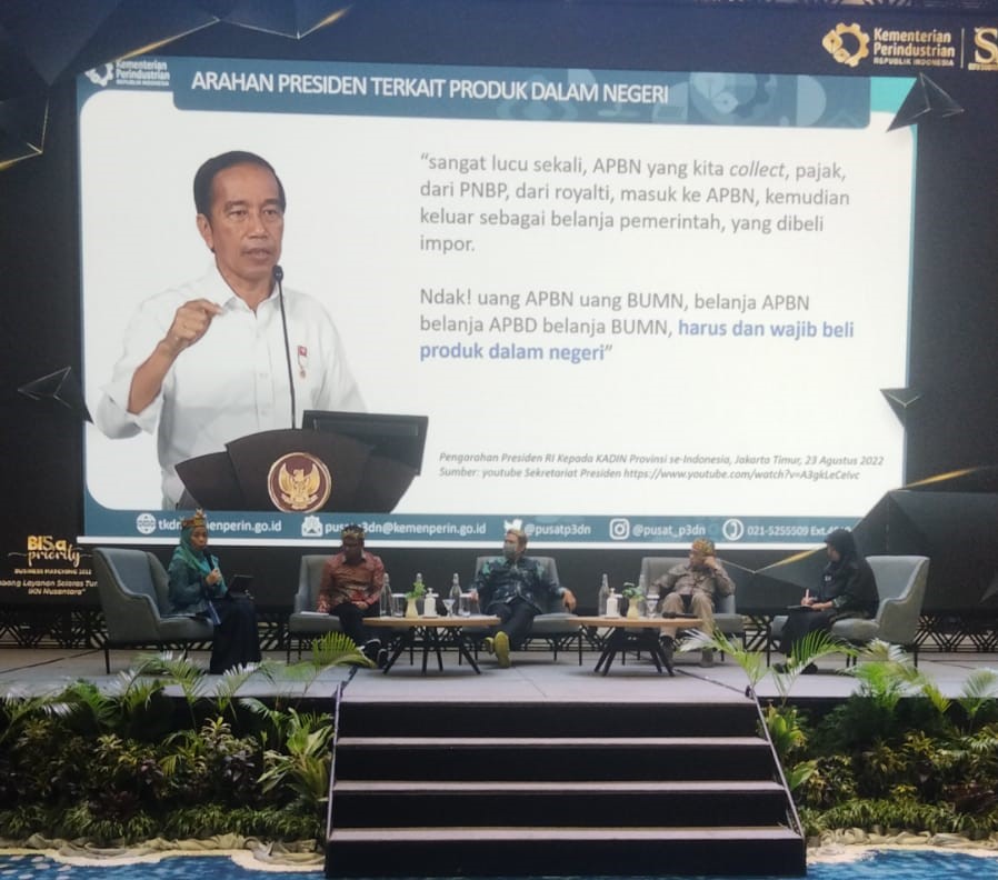 FOTO : Acara BISa Priority Business Matching 2022 berlangsung menarik lewat penyampaian narasumber.