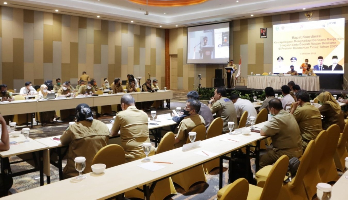 GELAR RAKOR: BPBD Kaltim gelar Rakor membahas kesiapsiagaan hadapi banjir dan longsor.