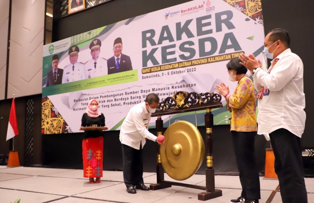 BUKA ACARA: Wakil Gubernur Kalimantan Timur H Hadi Mulyadi membuka Rapat Kerja Kesehatan Daerah (Rakerkesda) Provinsi Kalimantan Timur.