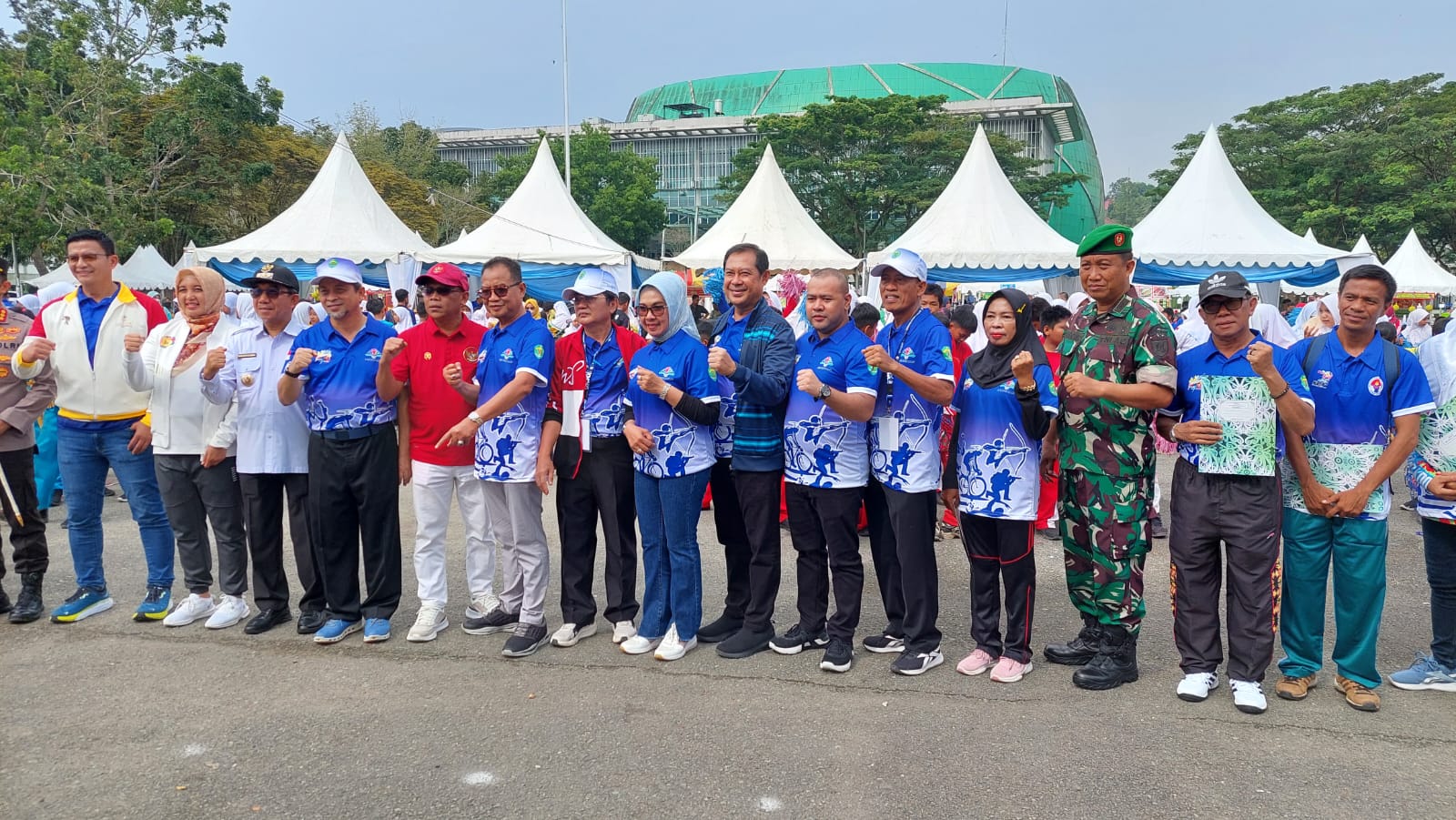 FOTO : FESTIVAL : Ketua Komisi IV DPRD Kaltim Akhmed Reza Fahlevi menghadiri pembukaan Festival Olahraga Pendidikan (FOP) Kaltim I Tahun 2022, Rabu (2/11).