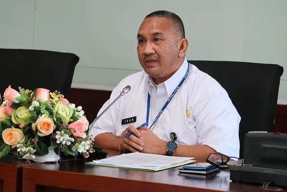 FOTO : Kepala Dinas Perpustakaan dan Kearsipan (DPK) Kaltim HM Syafranuddin