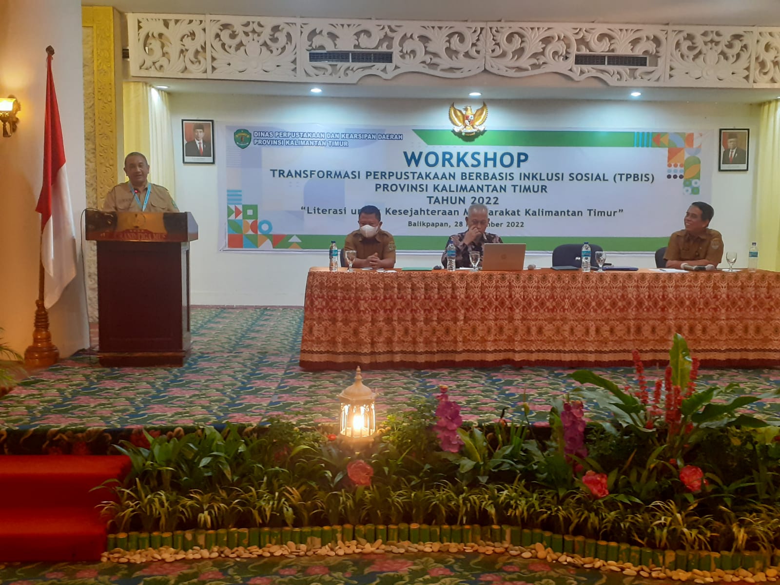 BUKA ACARA: Kepala DPK Kaltim M Syafranuddin saat membuka acara.