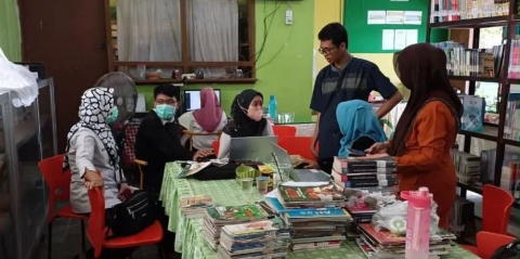 FOTO : Perpustakaan SMP Negeri 5 Samarinda.