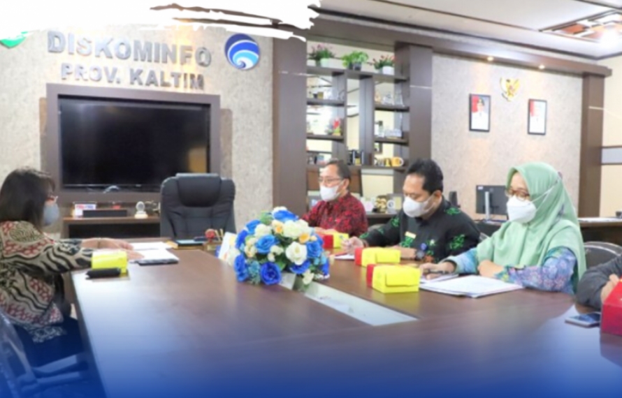 FOTO : Suasana Konsultasi Rancangan Perwali Tentang Media Massa Diskominfo Bontang di Kantor Diskominfo Kaltim, Kamis (20/10/2022).