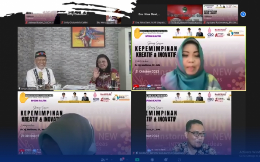 BPSDM Kaltim Gelar Sharing Session, Tingkatkan Wawasan Kepemimpinan Kreatif dan Inovatif