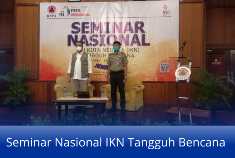 FOTO : Agus Hari Kesuma (kanan) hadir secara langsung kegiatan seminar yang diinisiasi BNPB Kaltim.