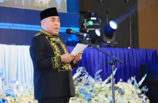 FOTO : Gubernur Kaltim Isran Noor hadir berikan ucapan selamat Panji Keberhasilan.