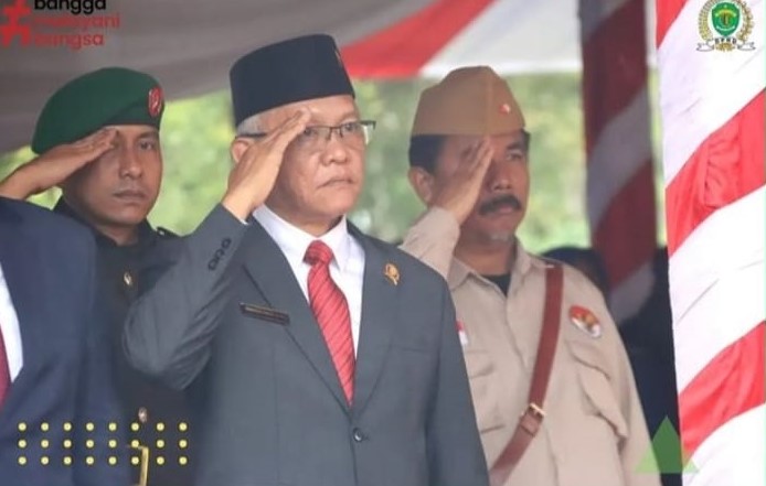 FOTO : Wakil Ketua DPRD Kaltim Muhammad Samsun Hadir dalam peringatan peristiwa merah putih ke-76.
