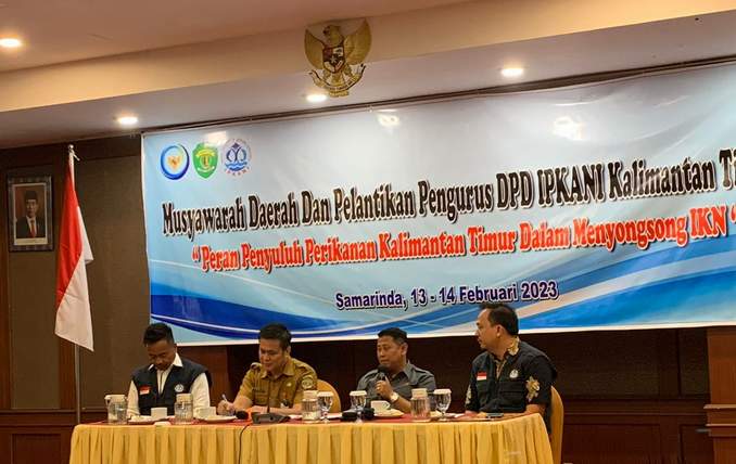 SEMINAR IPKANI: Wakil Ketua DPRD Kaltim Sigit Wibowo menyampaikan materi dalam Seminar Ipkani 2023.