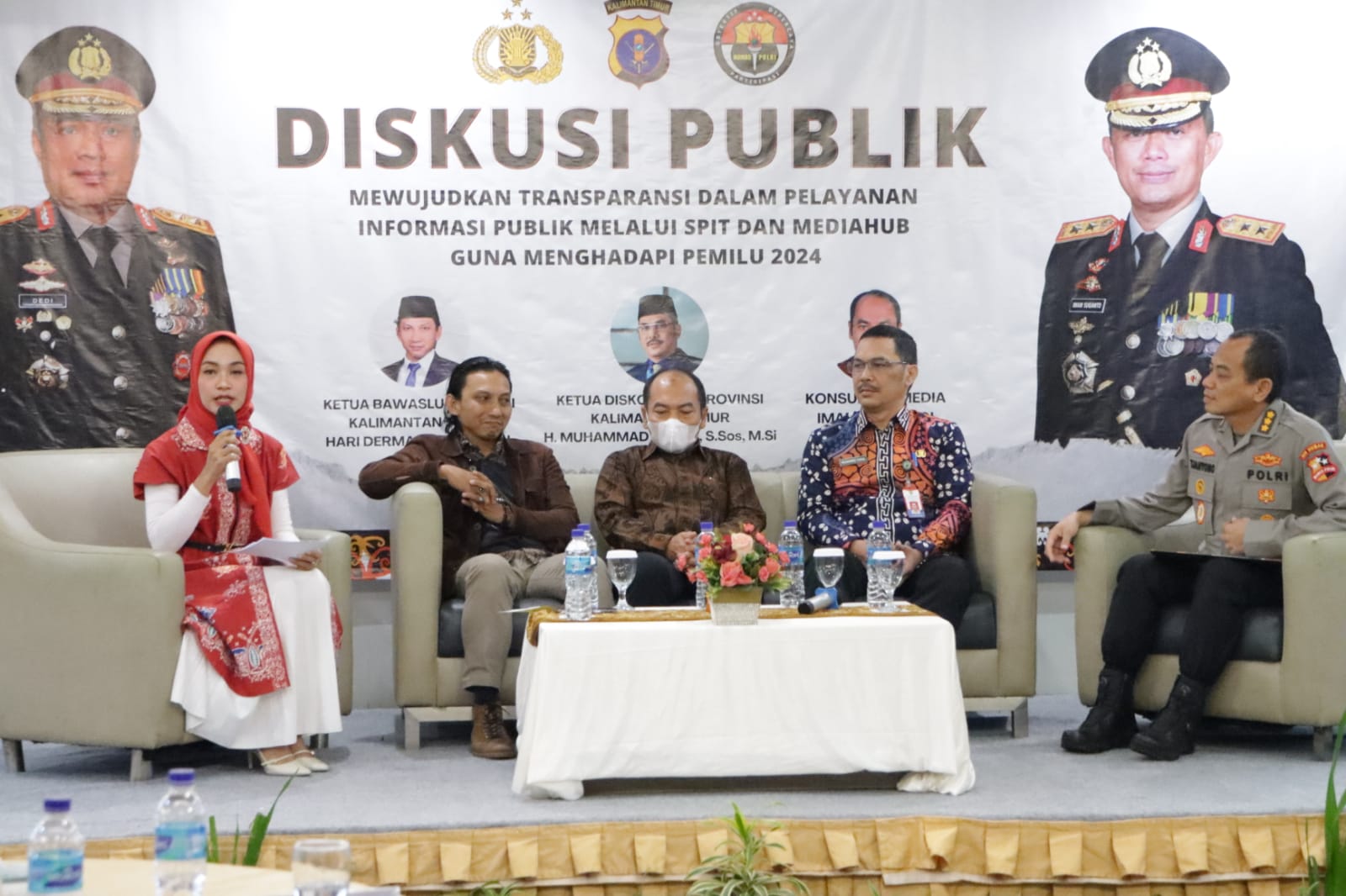 DISKUSI: Kepolisian Daerah Kalimantan Timur (Polda Kaltim) menggelar diskusi publik bersama instansi dan pihak terkait.