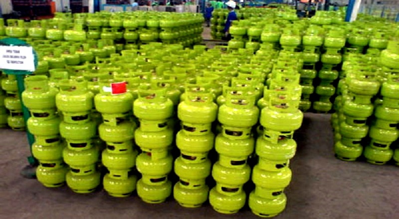 PEMAKAIAN MENINGKAT: Penggunaan tabung gas elpiji 3 kg masih jadi pilihan masyarakat untuk memasak.