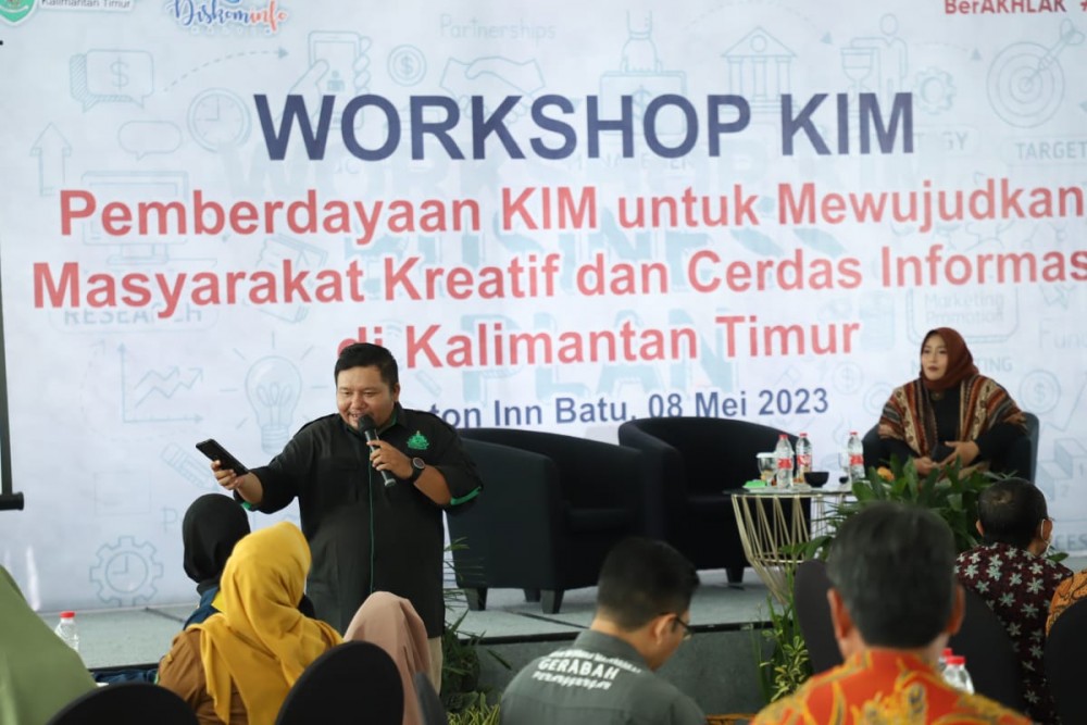 FOTO : Koordinator Bidang Penyebaran Informasi KIM Nukus Kelurahan Sukun Kota Malang, Eko Zainuddin.