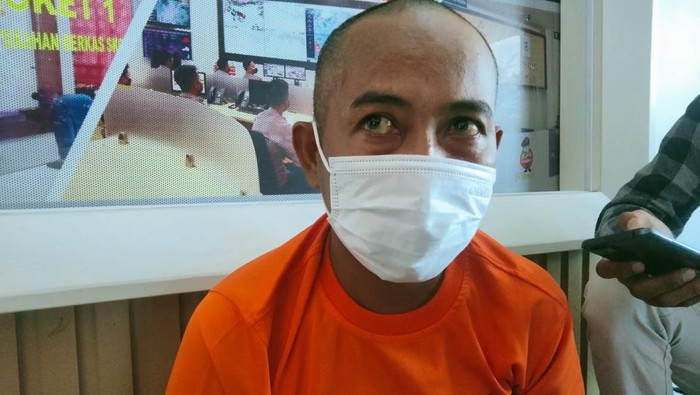 Foto: Pria berinisial WK (40) di Samarinda, Kalimantan Timur (Kaltim) ditangkap kasus pencurian motor. (dok.istimewa)