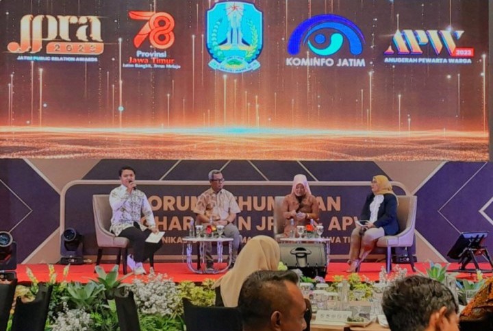 BERSINERGI: Dari Forum Kehumasan Kopilaborasi, diharapkan insan humas dan pers bisa berkolaborasi mengantarkan pelaksanaan pemilu serentak 2024 yang lancar.