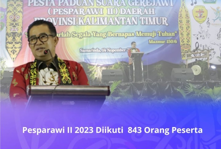 BERSAING SEHAT: Akmal Malik berharap Pesparawi II Kaltim bisa menginspirasi generasi muda kristiani untuk terus berkarya dan membangun persaudaraan dalam beribadah.