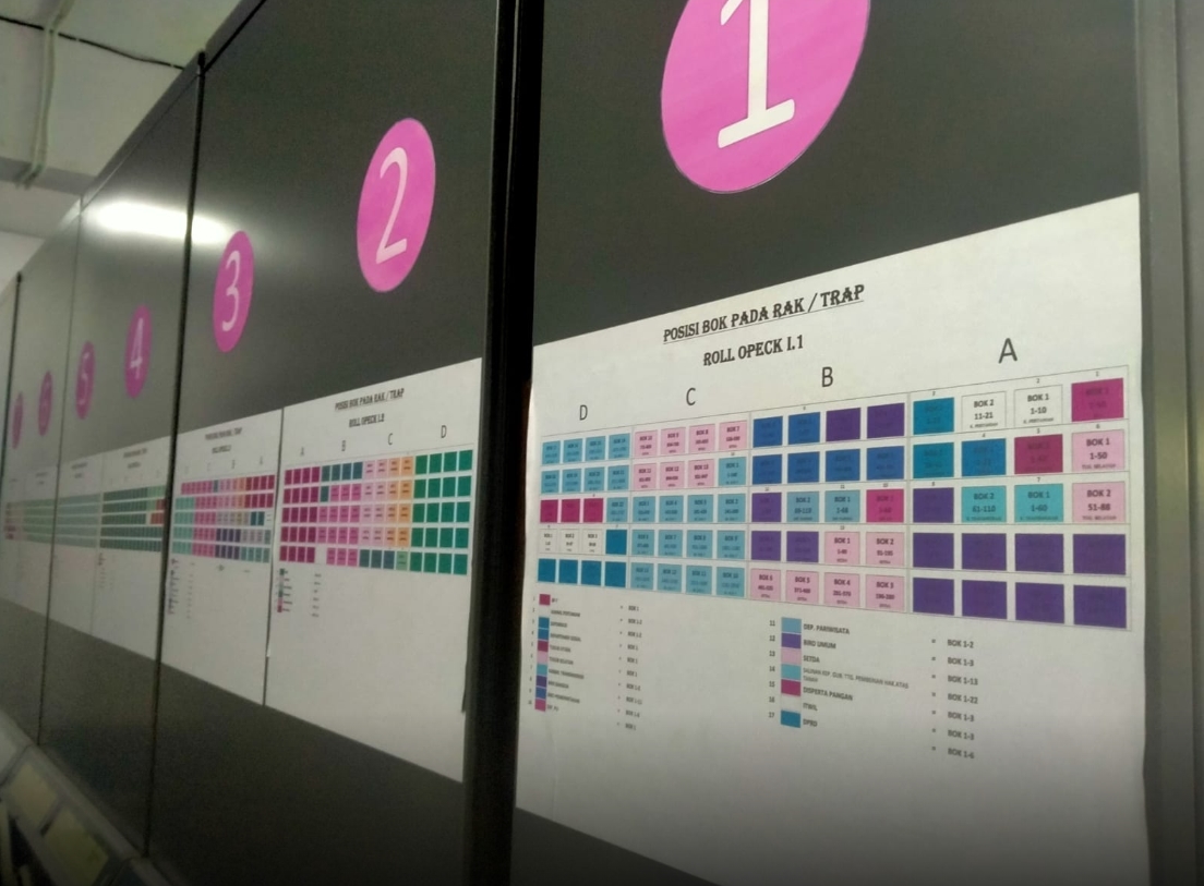 BERTAHAP: DPK Kaltim memiliki mekanisme tertentu dalam mengklasifikasikan jenis arsip yang mereka terima.