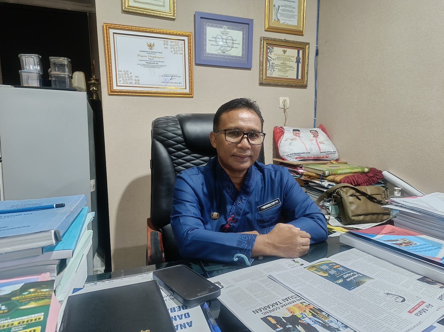 Foto: Muslik, Kepala DKP Kukar