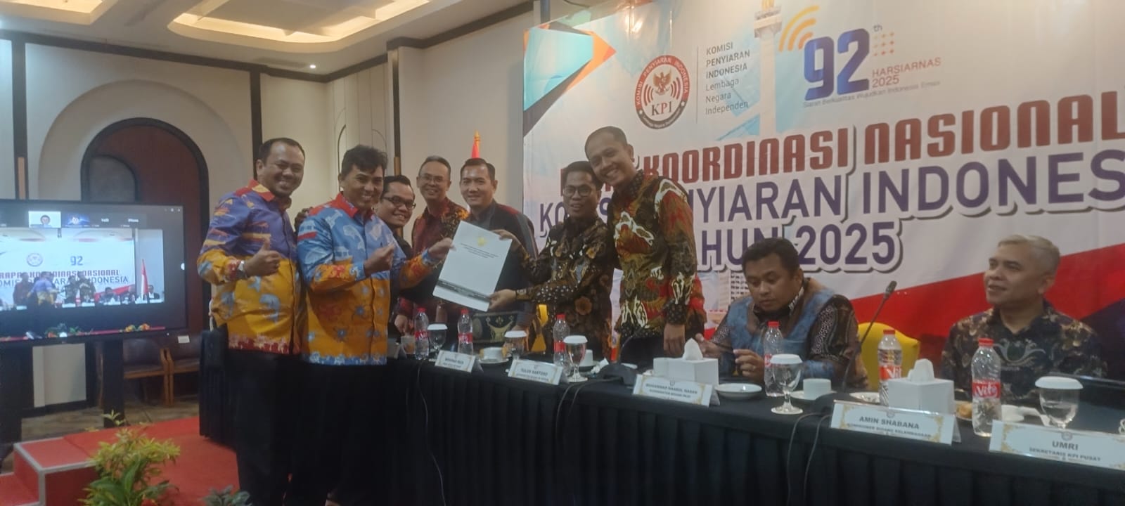 KPID Kalimantan Timur saat mengikuti Rapat Koordinasi Nasional (Rakornas) Komisi Penyiaran Indonesia (KPI).