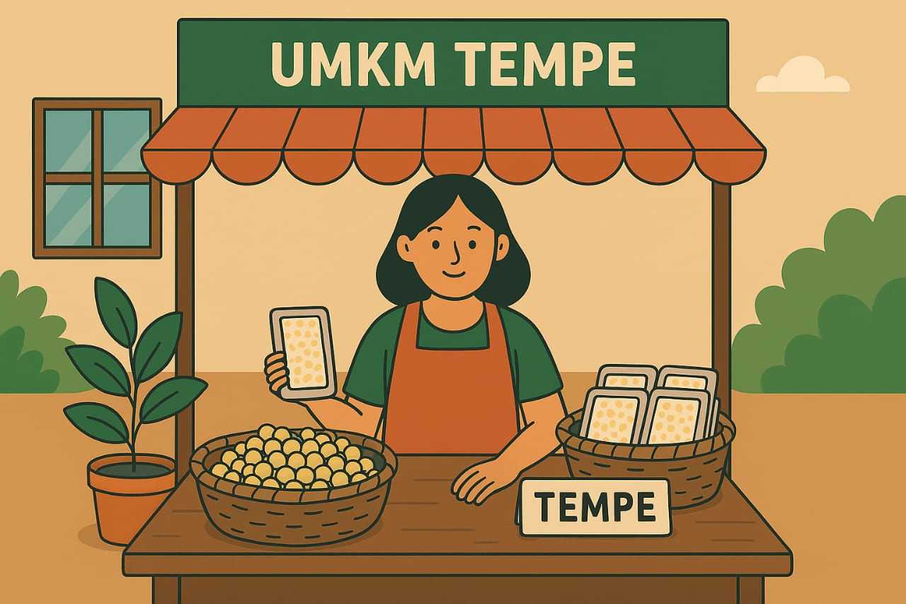 Ilustrasi Home Industri Tempe