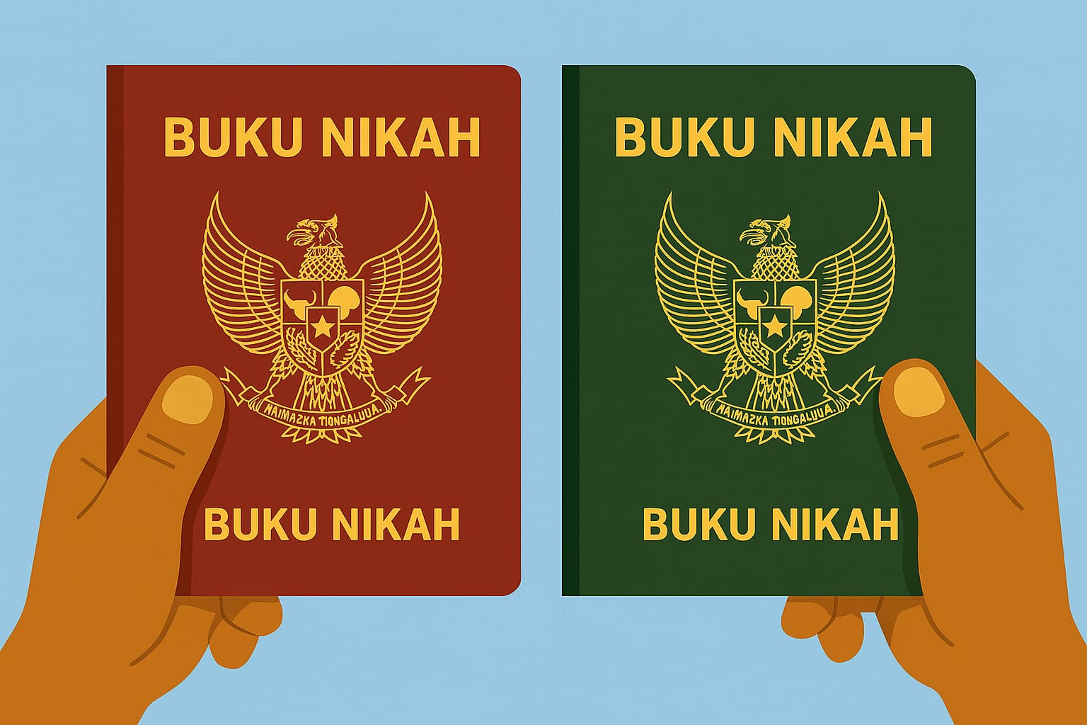 Ilustrasi Kartu Nikah