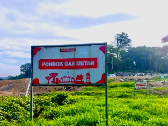Pondok Gas Metan di TPA Bekotok. (istimewa)
