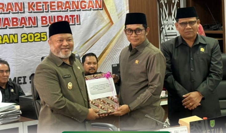 Foto: Pemerintah Kabupaten (Pemkab) Berau menyampaikan apresiasi atas sejumlah rekomendasi yang diberikan DPRD Berau terhadap Laporan Keterangan Pertanggungjawaban (LKPJ) Bupati Berau Tahun Anggaran 2025 (dok.istimewa)