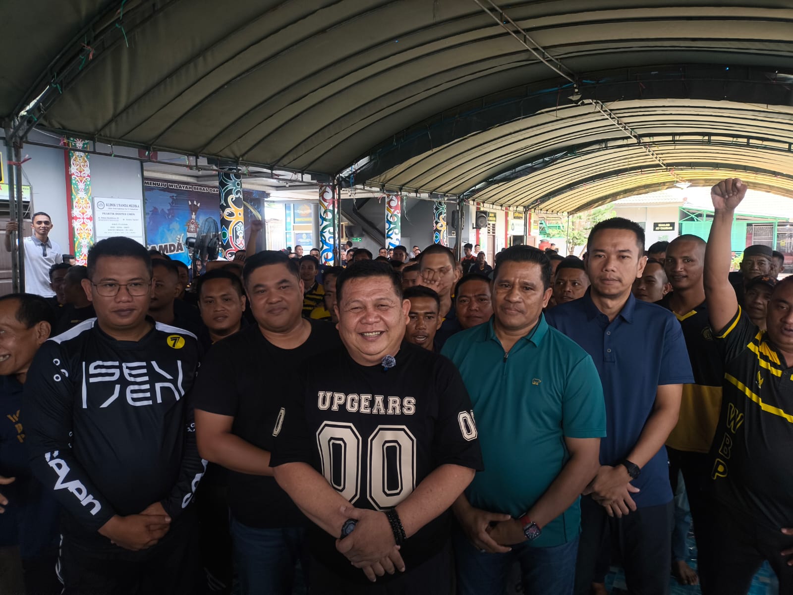 Foto: Lembaga Pemasyarakatan (Lapas) Kelas IIA Samarinda saat ratusan warga binaan menyaksikan pertandingan perempat final Piala Dunia FIFA 2026 antara Argentina melawan Swiss